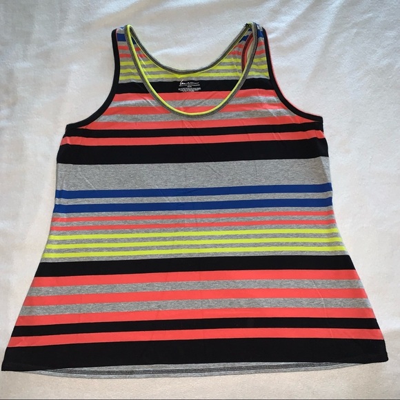 Lane Bryant Racerback Tank multicolor Stripe Size 22/24 - Picture 1 of 6